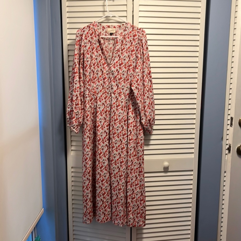 Universal thread maxi flowered dress. XL. Long sleeve, great dress, cotton